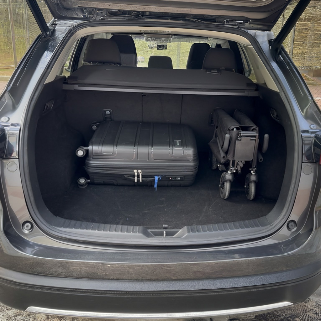 Travelier Electric Wheelchair in Car Boot